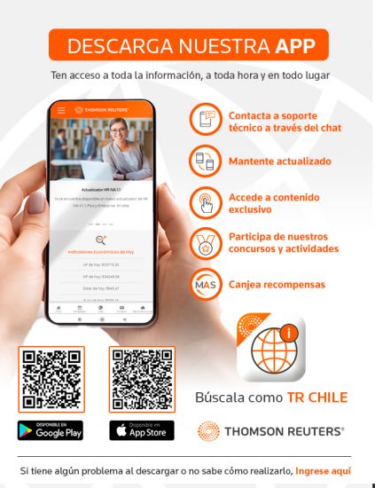 Bienvenido a nuestra App TR Chile